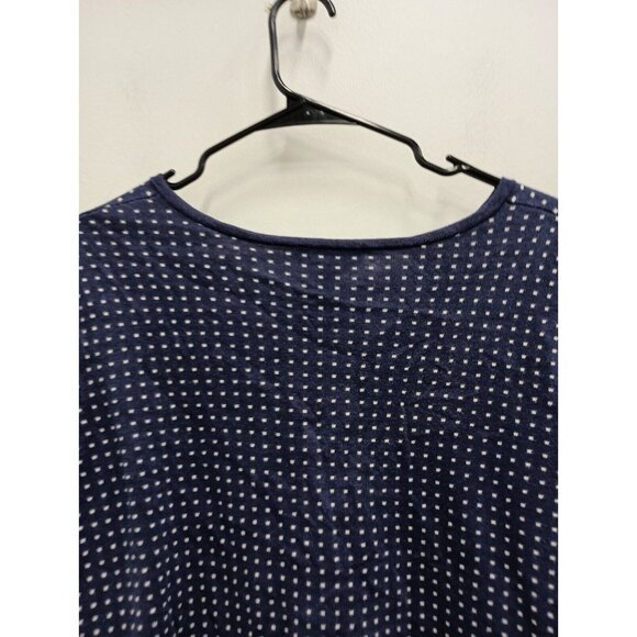 Coldwater Creek Womens Cardigan Size 1X Blue White Polka Dot Button Front Preppy - Picture 8 of 8